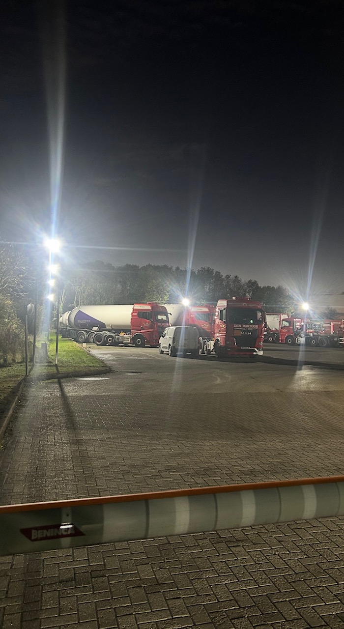 Haulage Yard Light Installation In Grimsby